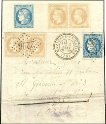 GC 2296 / N° 41 paire + 45 Càd T 24 MAZIERES-EN-GATINE (75) 3 JANV ...