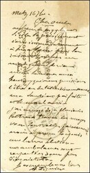 Papillon de Metz (1er ballon) daté de Metz le 16 septembre 1870 pour ...