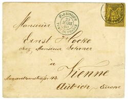 Càd bleu MARTINIQUE / FORT DE FRANCE / Col Gen N° 45 (infime def) ...