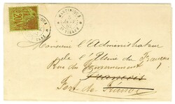 Càd MARTINIQUE / ST PIERRE / Col Gen N° 52 sur lettre avec texte ...