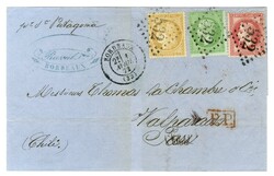 GC 532 / N° 20 + N° 32 + N° 59 Càd T 17 BORDEAUX (32) sur lettre ...