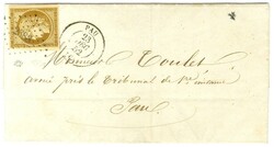 PC 2388 / N° 1 bistre brun très belles marges Càd T 15 PAU (64) ...