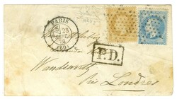 Etoile / N° 28 + 29 Càd PARIS (60) 28 SEPT. 70 sur enveloppe avec ...