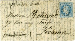 Lettre avec texte daté de Paris le 2 Octobre 1870 pour Fécamp. Au ...