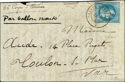 Lettre avec texte daté du Fort de Nogent le 6 Octobre 1870 pour ...