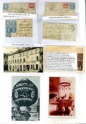 Lot de lettres de la Guerre de 1870 et Boules de Moulins. - B / TB