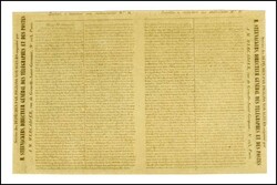 Pigeongrammes recto verso. Dépêche à distribuer aux destinataires ...