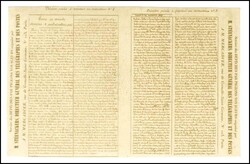 Pigeongrammes recto verso. Dépêche à distribuer aux destinataires ...