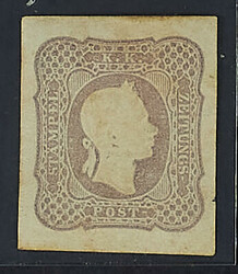 Effigie a destra (1,05s) lilla grigio - Da esaminare - Cert. Cardillo ...