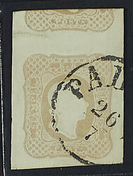 1861 - Effigie a destra (1, 05s.) grigio rosa usato a Padova - Molto ...