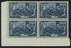 1948 - Risorgimento - La serie in blocchi di quattro angolo o bordo ...