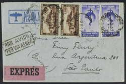 1949 - Repubblica Romana 100 L. coppia verticale + Sanità due ...