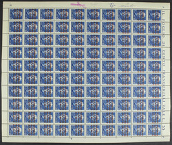 1943 - Napoli Occupazione Alleata - L'emissione in fogli da cento ...