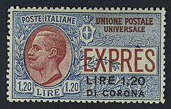 1919/22 - Le emissioni del periodo (Sass. n. 1/8 + E 1/2 + T 1/4)