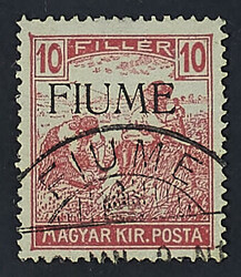 1918 - Mietitori 10 f. carminio I tiratura - Cert. Emoroso (Sass. n. ...