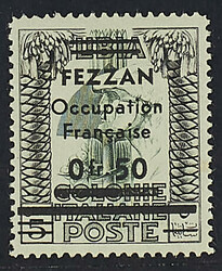 1943 - Quattro francobolli della I e II emissione - Cert. Bolaffi ...