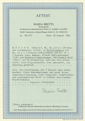 \DESTINATION "USA"\: 18 Kreuzer zinnoberrot "Quadratausgabe" in ...