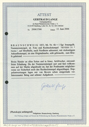 1 Sgr. schw./braungelb, vierseitig breitrandig auf Brief mit zartem ...