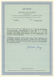 3 Sgr. lebhaftlilarot, bogenförmiger Durchstich "A", Einzelfrankatur ...