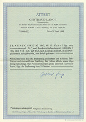 "26." und Aufgabe-K2 "Hehlen 9 Nov.1864", beide Stempel in Blau, auf ...