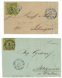 7999: Old German States Wurttemberg - Covers bulk lot