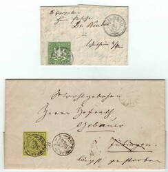 7999: Old German States Wurttemberg - Covers bulk lot