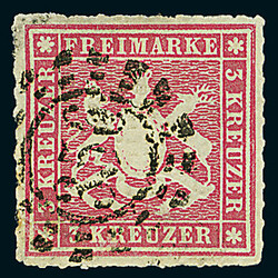 \BAYERISCHER MÜHLRADSTEMPEL AUF WÜRTTEMBERG\: Württemberg 3 ...