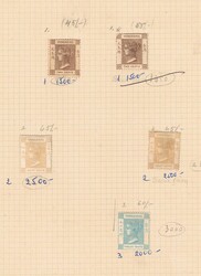 \HONGKONG 1862-1898\, Sammlung auf selbstgestalteten Blättern, dabei ...