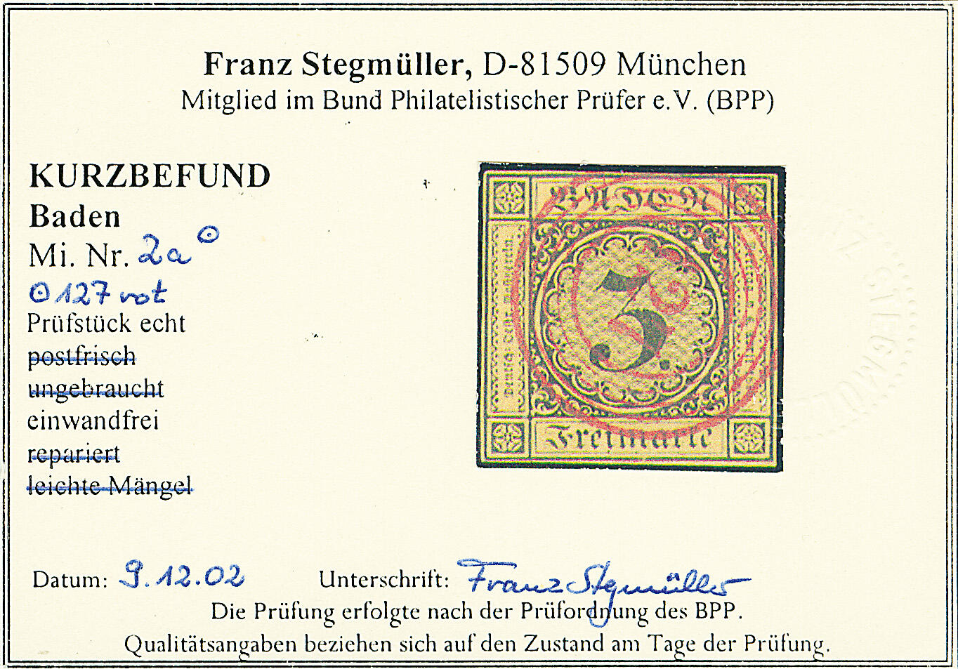 Image 2 for lot number 519 for Dr. Derichs 184. Auktion