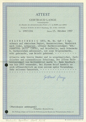 1 Sgr. schw./sämisch, Variante "Wasserzeichen-Mundstück nach links" ...