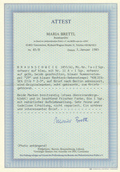2 Sgr. schw./blau "Ausgabe 1853" in Mischfrankatur mit 1 Sgr. schw ...