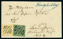 1/2 Gr. schw./grün, Papier-Variante "dünnes Papier (unter 0,065mm)" ...