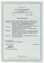 1/2 Gr. schw./grün, Papier-Variante "dünnes Papier (unter 0,065mm)" ...