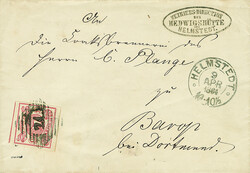 3 Sgr. lebhaftlilarot, Randriese, vierseitig breitrandig bzw. unten ...