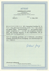 1 Sgr. schw./gelb, ringsum voll- bis breitrandig als Zusatzfrankatur ...