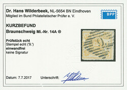 1 Sgr. lebhaftgelbocker, bogenförmig durchstochen, Luxusstück mit ...