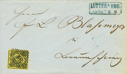 "32." in Schwarz und blauer Ra2 "Lutter a/Bbg. Nachm. 6/6" (1864) ...