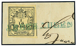 1/10 Th. schw./hellgraugelb, ringsum breitrandig bzw. rechts sogar ...
