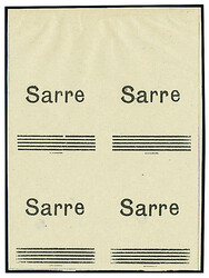 \BLANKOABZÜGE\: Aufdruck zu den Pfennigwerten der Serie ...