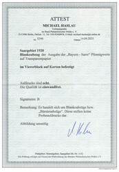 \BLANKOABZÜGE\: Aufdruck zu den Pfennigwerten der Serie ...