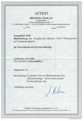 \BLANKOABZÜGE\: Aufdruck zu den Pfennigwerten der Serie ...