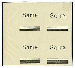 \BLANKOABZÜGE\: Aufdruck zu den kleinen Markwerten der Serie ...