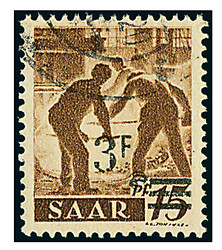 3 Fr. auf 15 Pfg. "Urdruck", gestempeltes Luxusstück. Echt ...