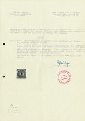 1 Kr. schw./sämisch, I. Auflage, vierseitig voll- bis breitrandig ...