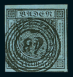 3 Kr. schw./blau, Studie von 16 Marken in Luxus-Qualität, dabei acht ...