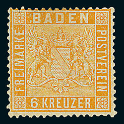 Lot von sechs tadellosen ungebrauchten Marken: Mi.Nr. 11b (ohne ...