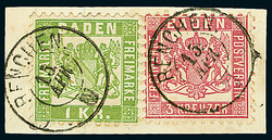 \DREI MISCHFRANKATUREN MIT DER "KR-AUSGABE"\: 3 Kr. rosa zusammen mit ...