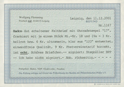 3 Kr. rosa und 6 Kr. ultramarin, hübsche Buntfrankatur auf Brief mit ...