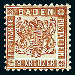 9 Kr. dunkelbraun, beste Farbe "c", ungebrauchtes Luxusstück. ...