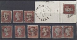 7999: Great Britain 1841 1d and 2d - Bulk lot